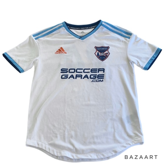 Adidas San Diego Soccer Club White and Blue Jersey - Picture 2 of 7